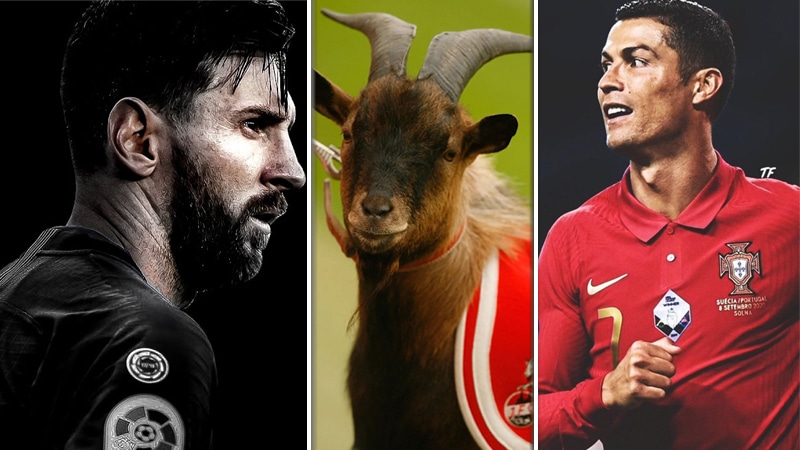 MESSI ronaldo GOAT
