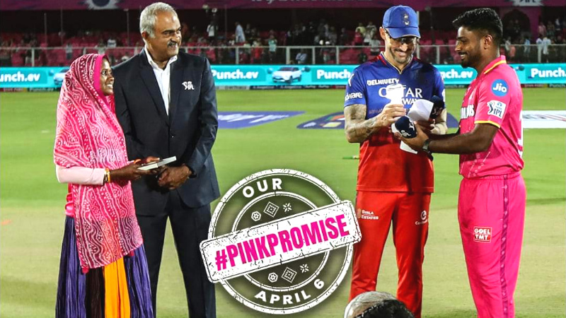 Rajasthan vs Bengaluru match with pink promise for women