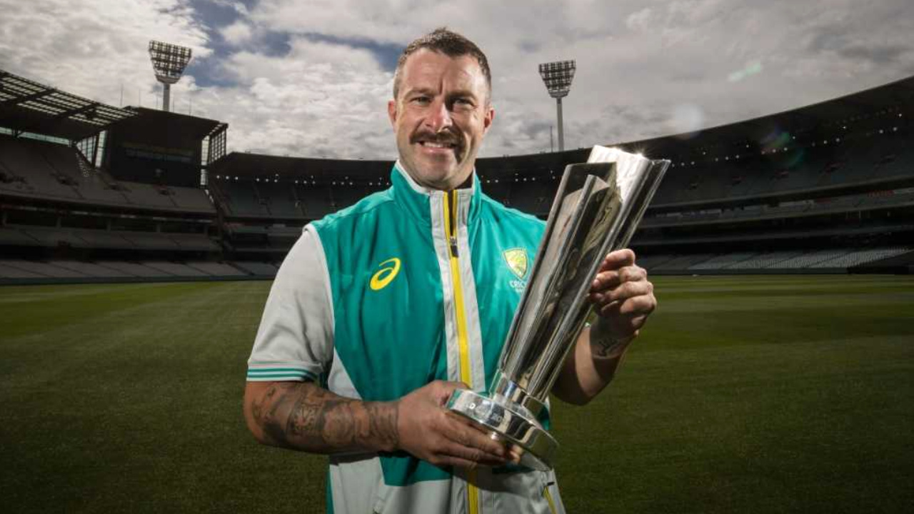 Mathew Wade with t20 world cup