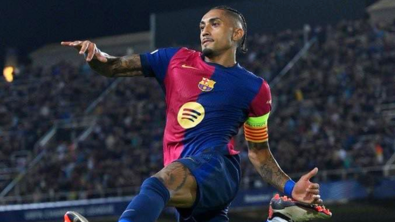 Raphinha goal celebration