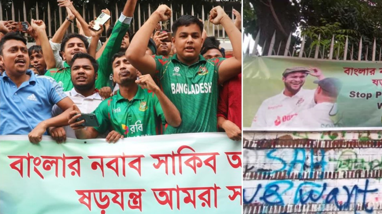 Shakib Fans protest