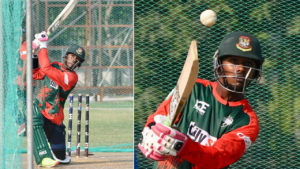 Azizul Tamim parctices with Rangpur Riders