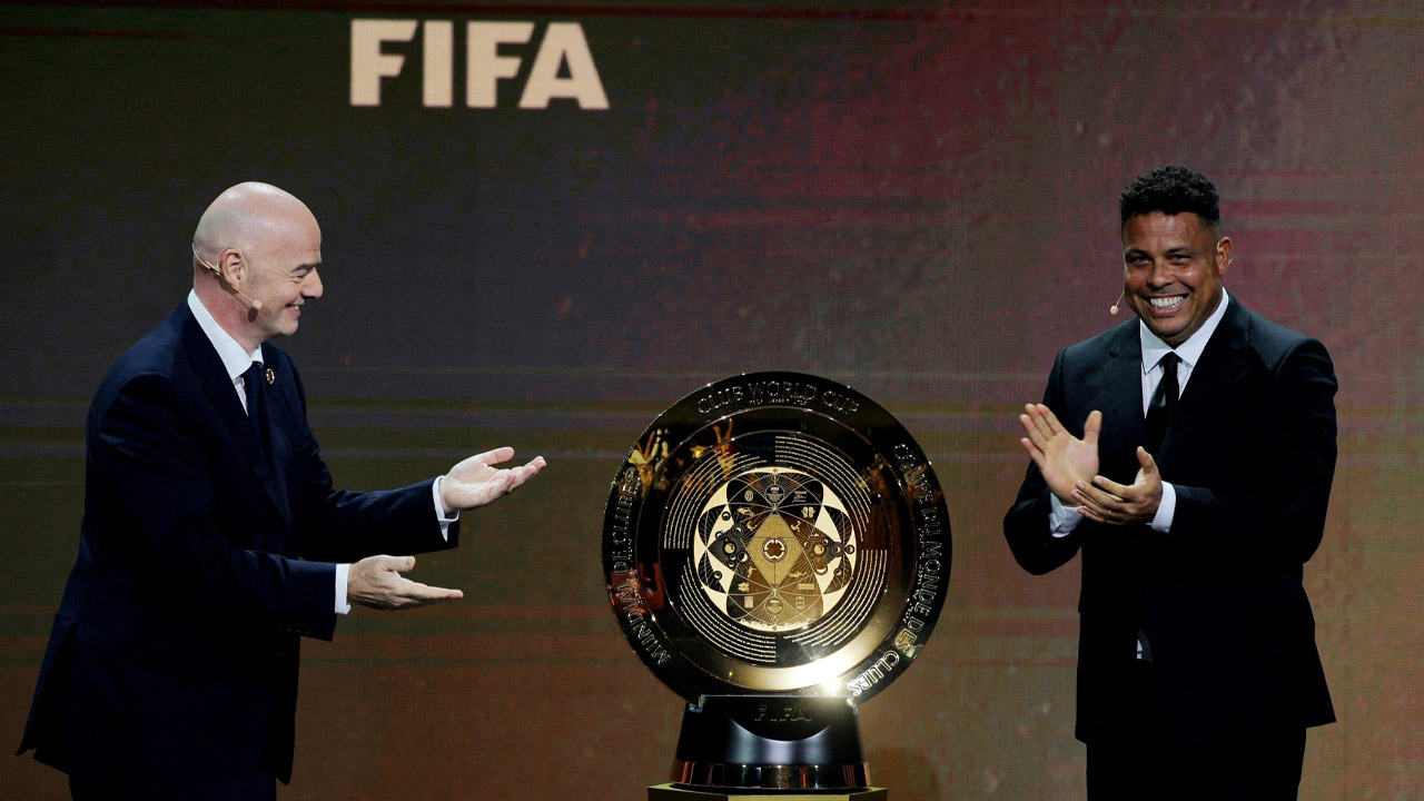 Club World Cup trophy.