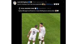 Jude Bellingham Post about Mbappe