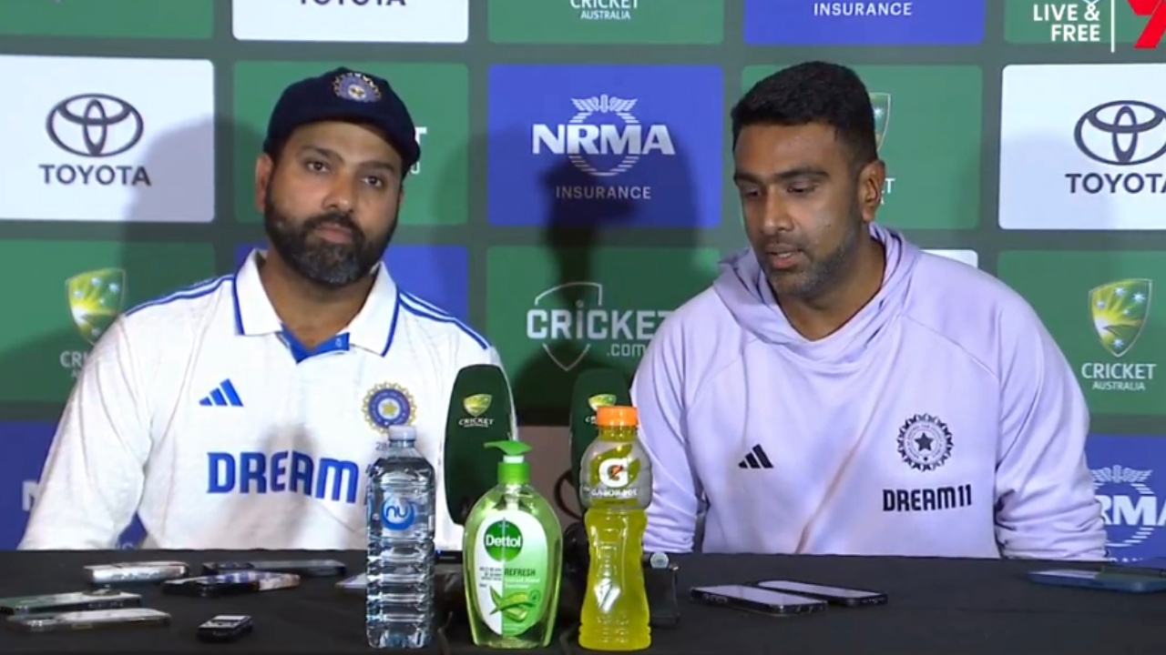 Rahit and Ashwin in press conference 