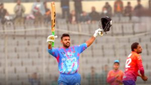 Usman Khan gets his 1st Century in 2025 BPL