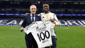 Vini Jr scores 100 goals for Real Madrid