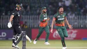 Taskin takes wicket in first over