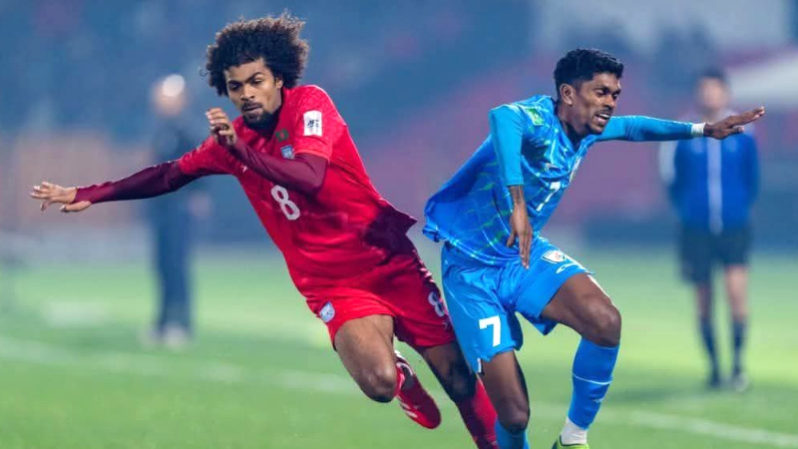 এশিয়ান কাপ বাছাইয়ে ভারতকে পেছনে ফেলে তিনে বাংলাদেশ