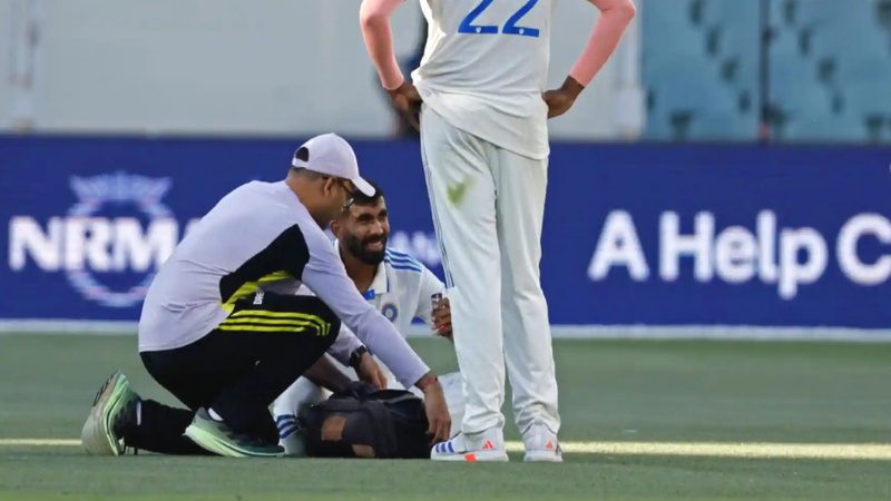Jasprit Bumrah injuried in field