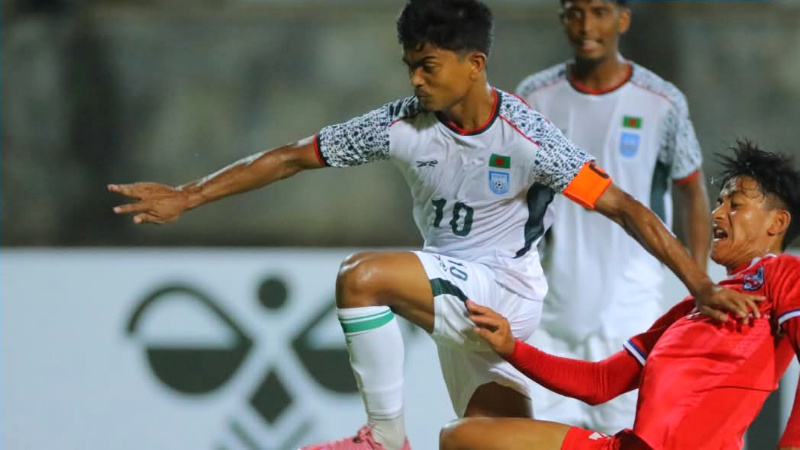 নেপালের জালে হালি গোলে যুব সাফে বাংলাদেশের উড়ন্ত সূচনা