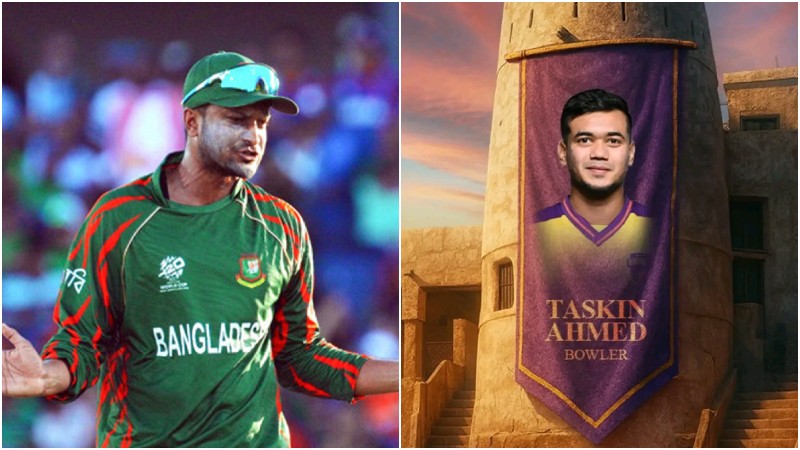 আইএল টি-টোয়েন্টি লীগে দল পেলেন সাকিব-তাসকিন