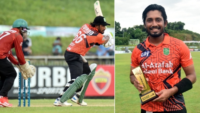 খুলনাকে হ্যাটট্রিক জয় এনে দিয়ে ম্যাচসেরা হলেন বিজয়