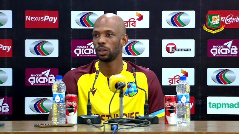 Roston Chase in press conference