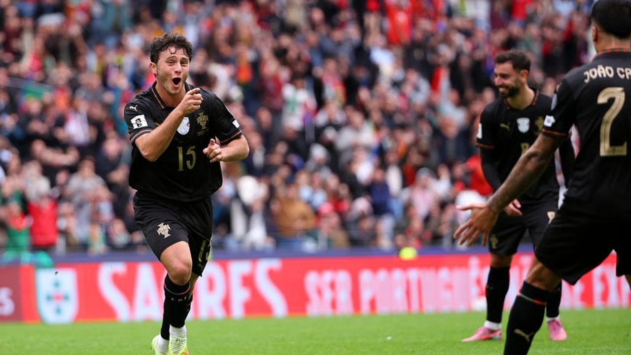 Joao Neves hat-trick for Portugal 