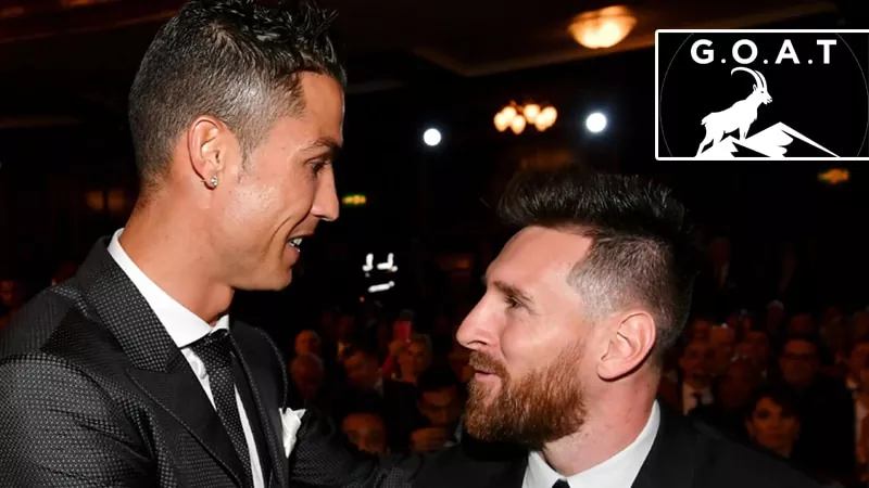 MESSI ronaldo GOAT 2