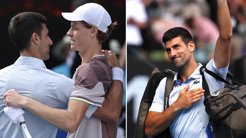 Djokovic's departure from the semi-finals of the Australian Open