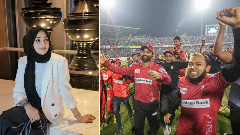 Tamim's wife's status on Barisal's title win