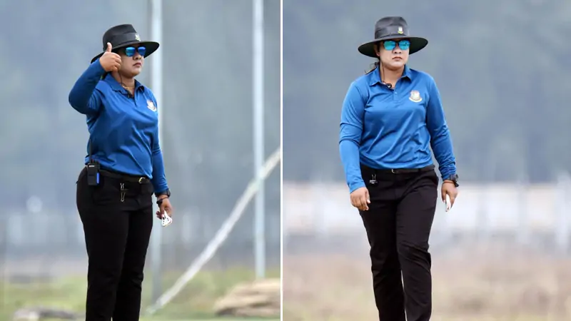 Shathira Jakir Jessy is the umpire for the first time in the Asia Cup