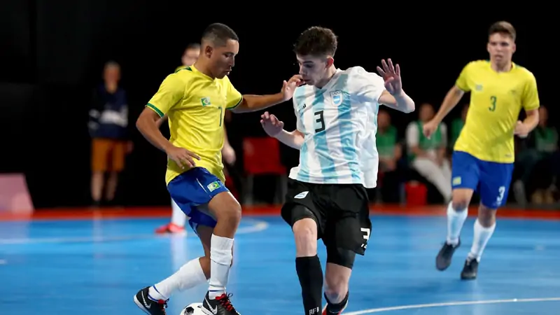 Brazil at the top of the futsal ranking, Argentina in what place?