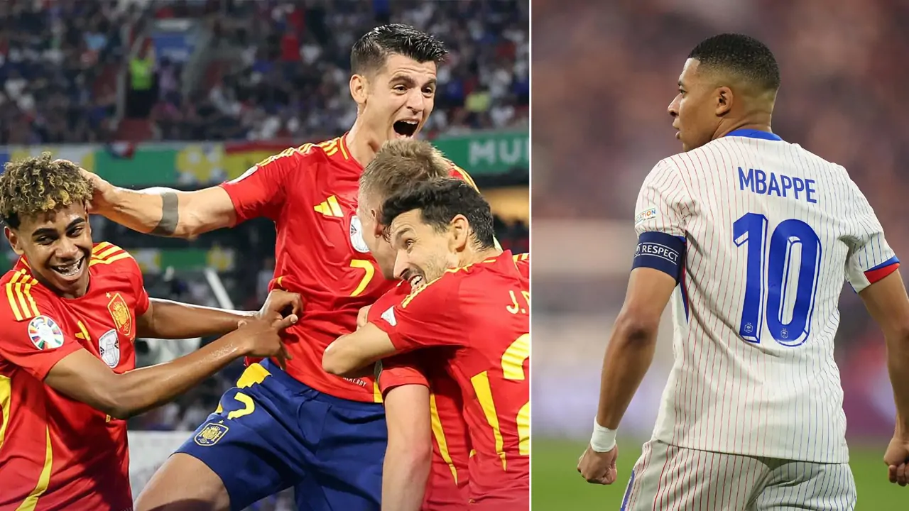 France vs spain UERO 2024 mbappe