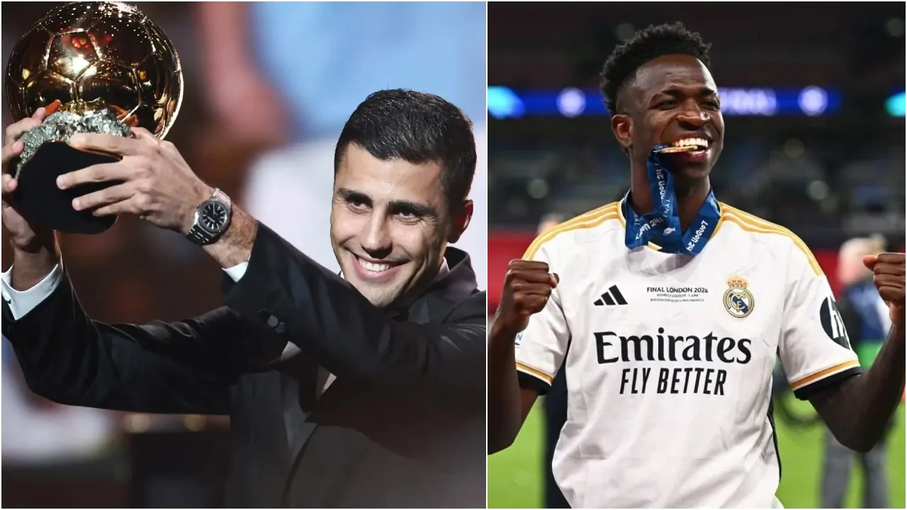 Huge Rodri and Vinicius Jr