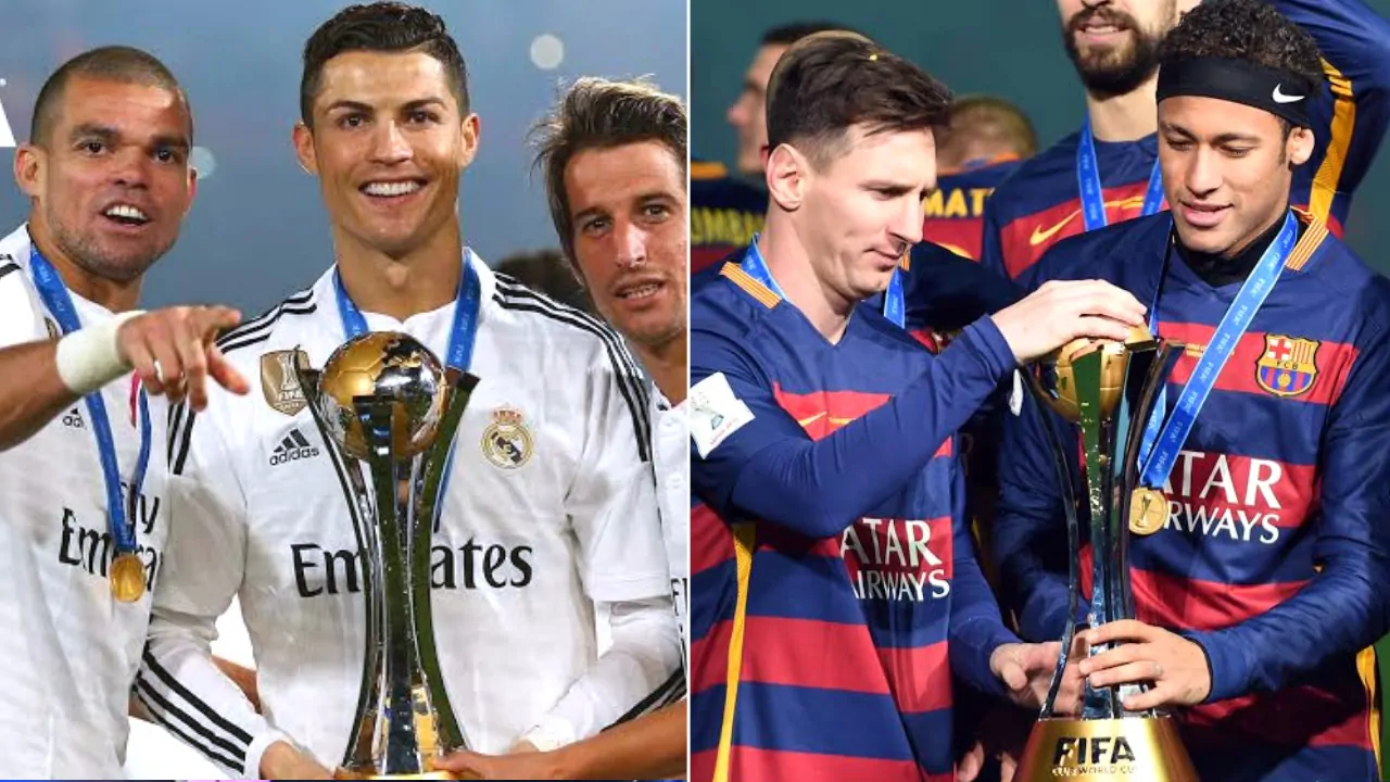 Real Madrid and Barcelona Club world cup champion