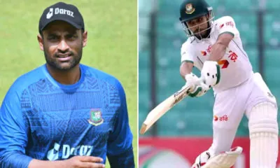 Tamim Iqbal congrats Mehedi Hasan Miraz after made century