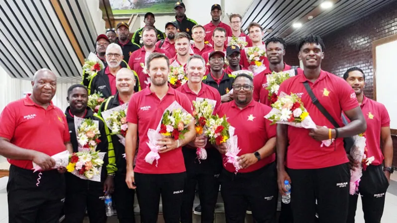 Zimbabwe team arrives in Dhaka to play two Tests