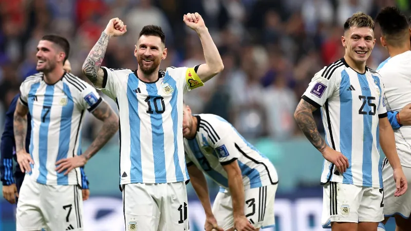 Argentina with Lionel Messi