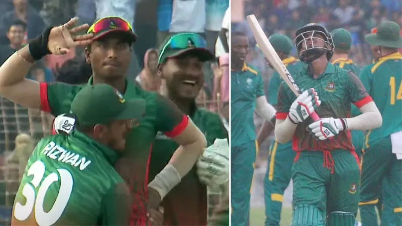 Bangladesh beat South Africa in the last match to win the series