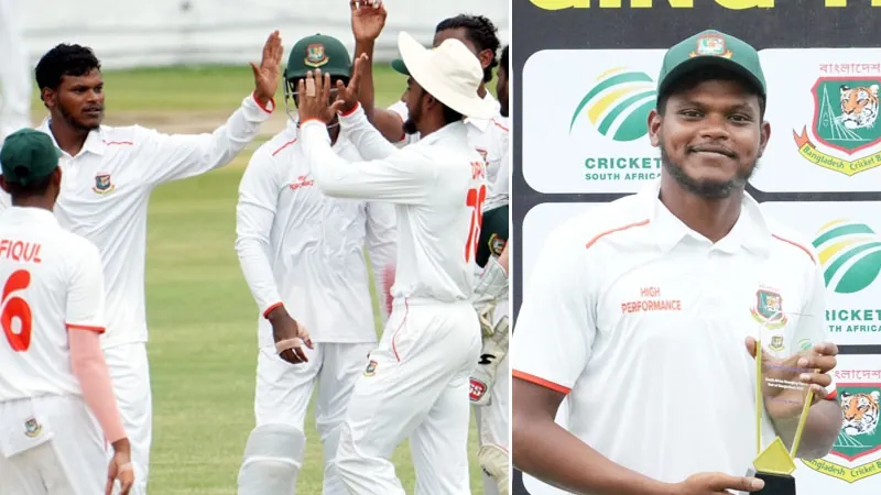 Bangladesh draws against South Africa, Rakibul named man of the match