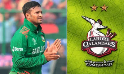 Lahore Qalandars' message welcoming Shakib