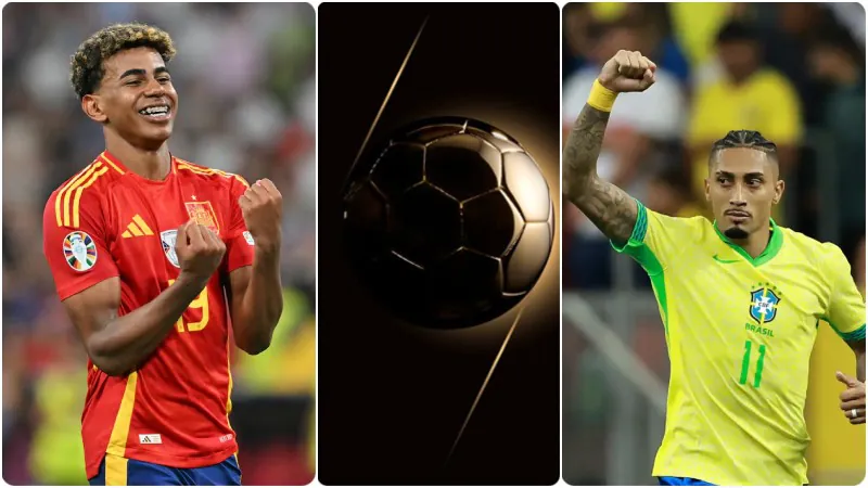 Lamine Yamal and Raphinha for ballon d'or