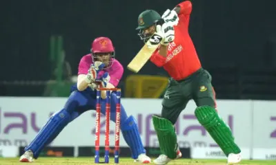 Litton Das batting against UAE