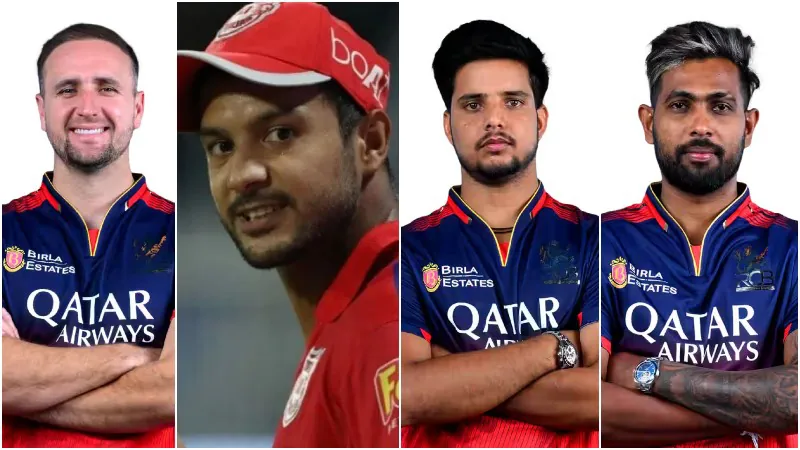 Livingstone, Mayank Agarwal, Rasikh Dar, Nuwan Thushara