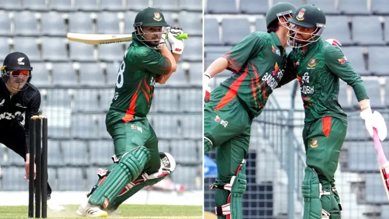 Nurul Hasan Sohan and Mahidul Ankon make centuries to score huge total