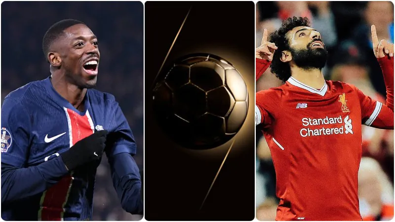 Ousmane Dembélé and mohamed salah for ballon d'or