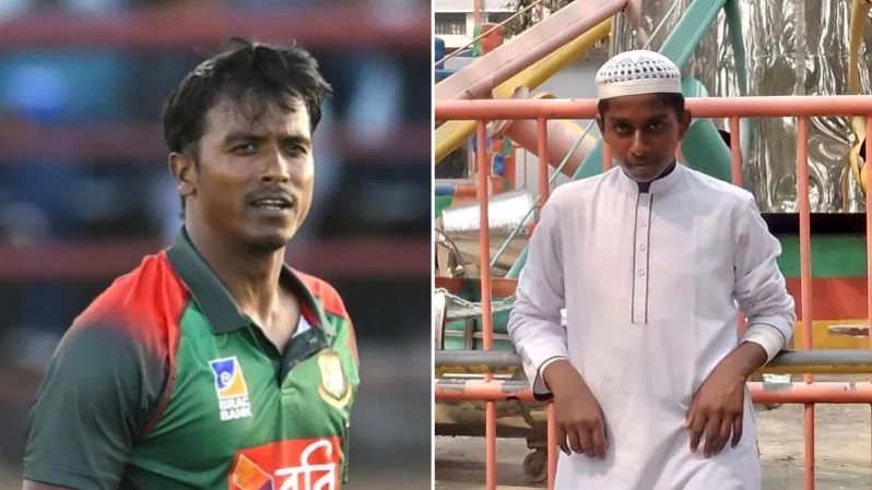 Rubel Hossain and his niece