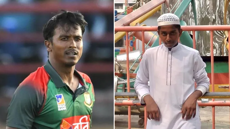 Rubel Hossain and his niece