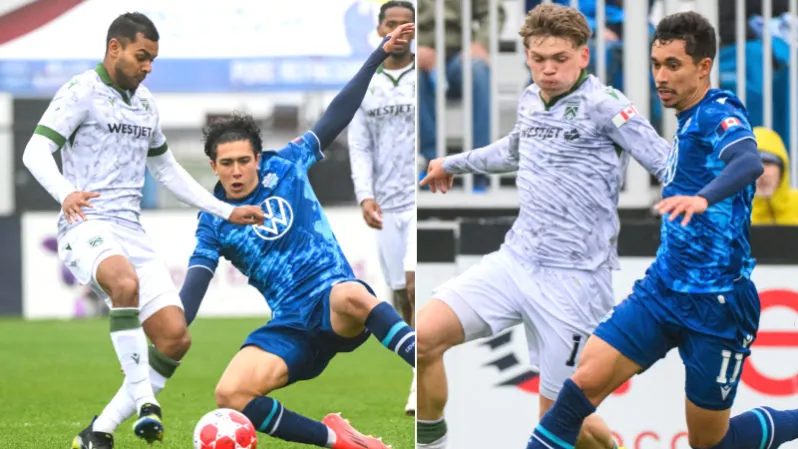 Shamit Shome playing for Cavalry FC