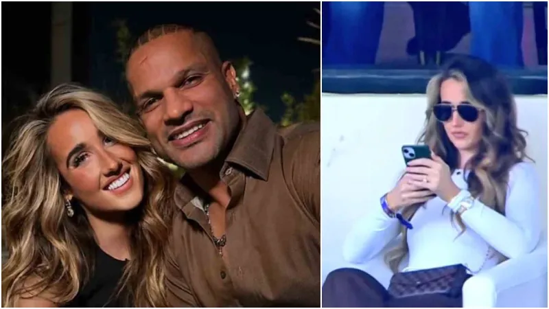 Sophie Shine Shikhar Dhawan