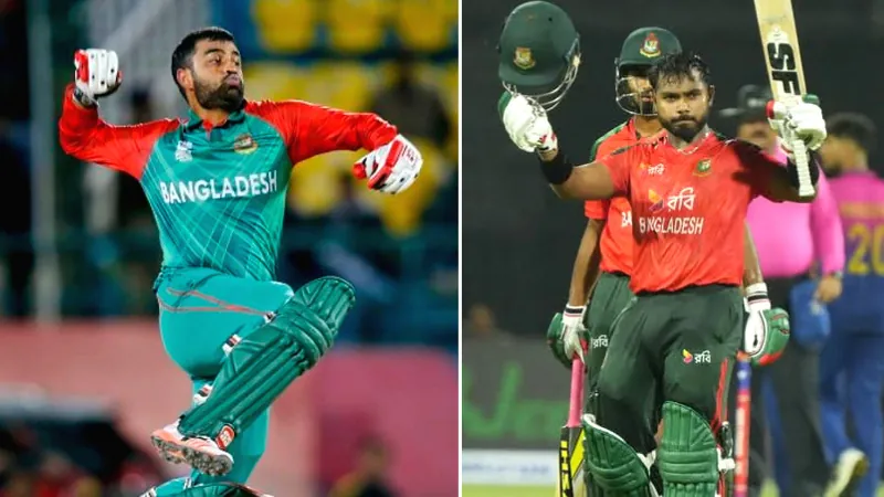 Tamim Iqbal and Parvez Emon Century moment in T20