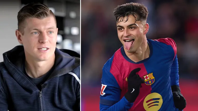 Toni Kroos and Pedri