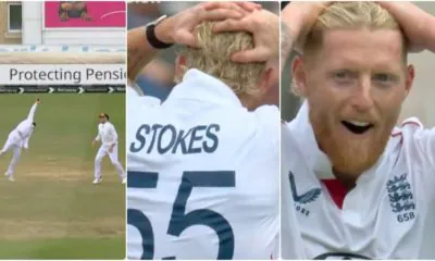 eng vs zim ben stokes wiket