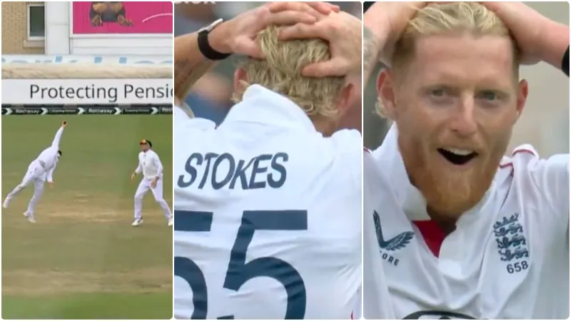 eng vs zim ben stokes wiket