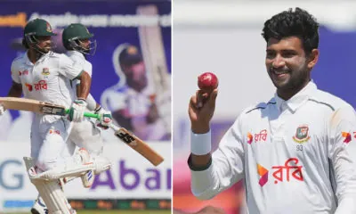 Bangladesh ended the fourth day with a lead of nearly 200 runs.