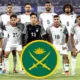 Bangladesh football team with BD Army logo