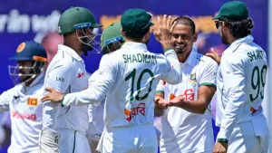 Bangladesh take 2 wickets in the last session, Sri Lanka trail by 127 runs