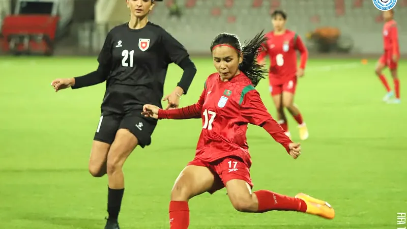 Bangladesh women football against Jordan